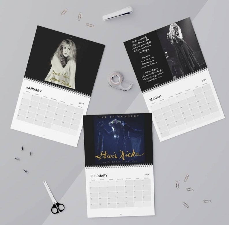 Stevie Nicks Calendar 2024 Fleetwood Mac Calender. Best Etsy