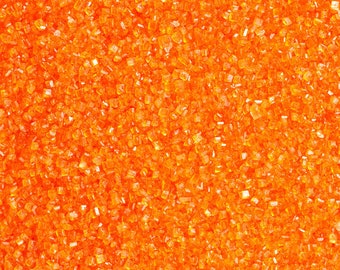 Orange Sanding Sugar Sprinkles for Cakes and Cupcakes, Sugar Sprinkles, Classic Sprinkles, Colored Sugar