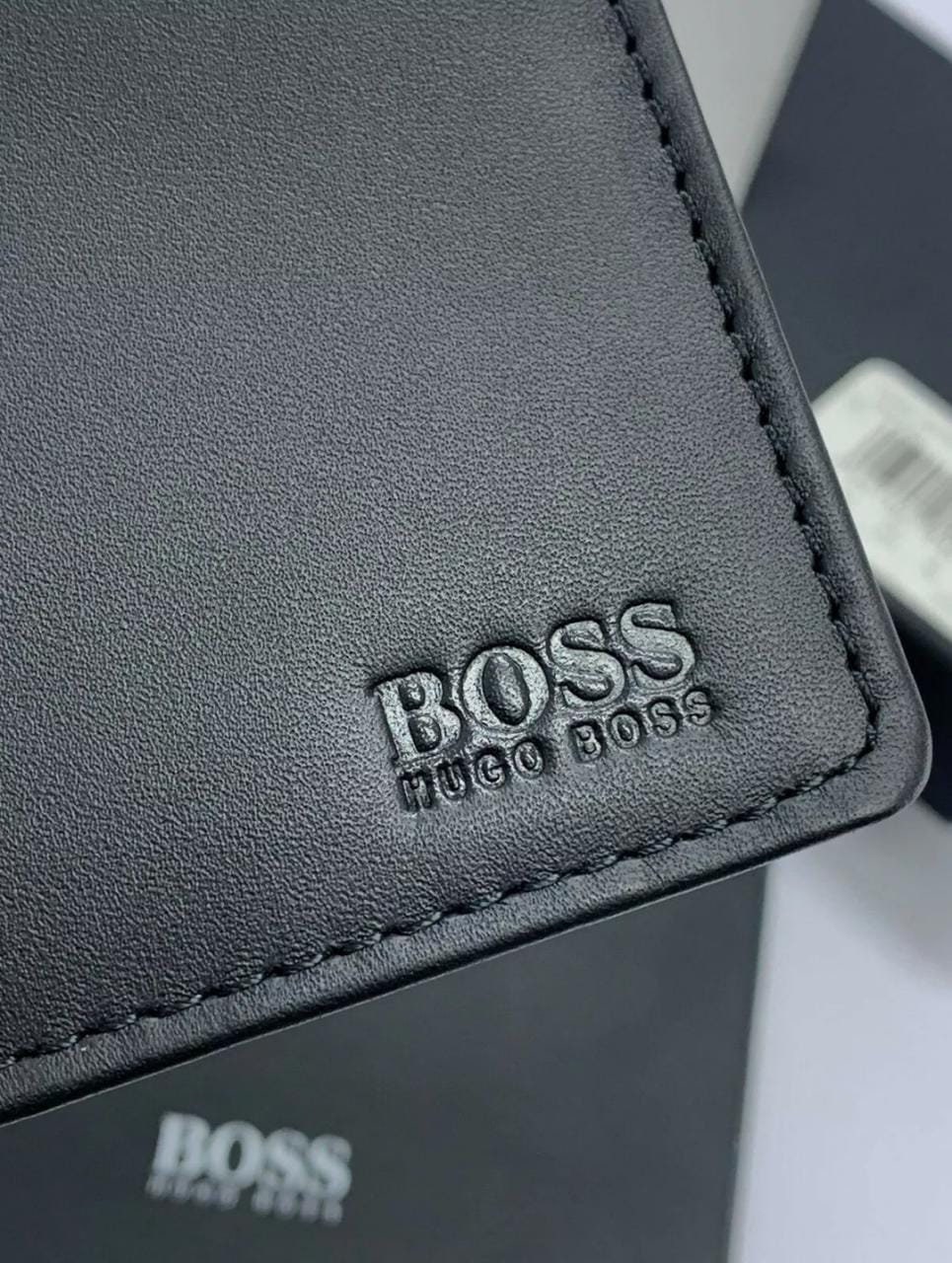 indsigelse afbalanceret pelleten Hugo Boss Arezzo Black Men's Leather Trifold Wallet With - Etsy