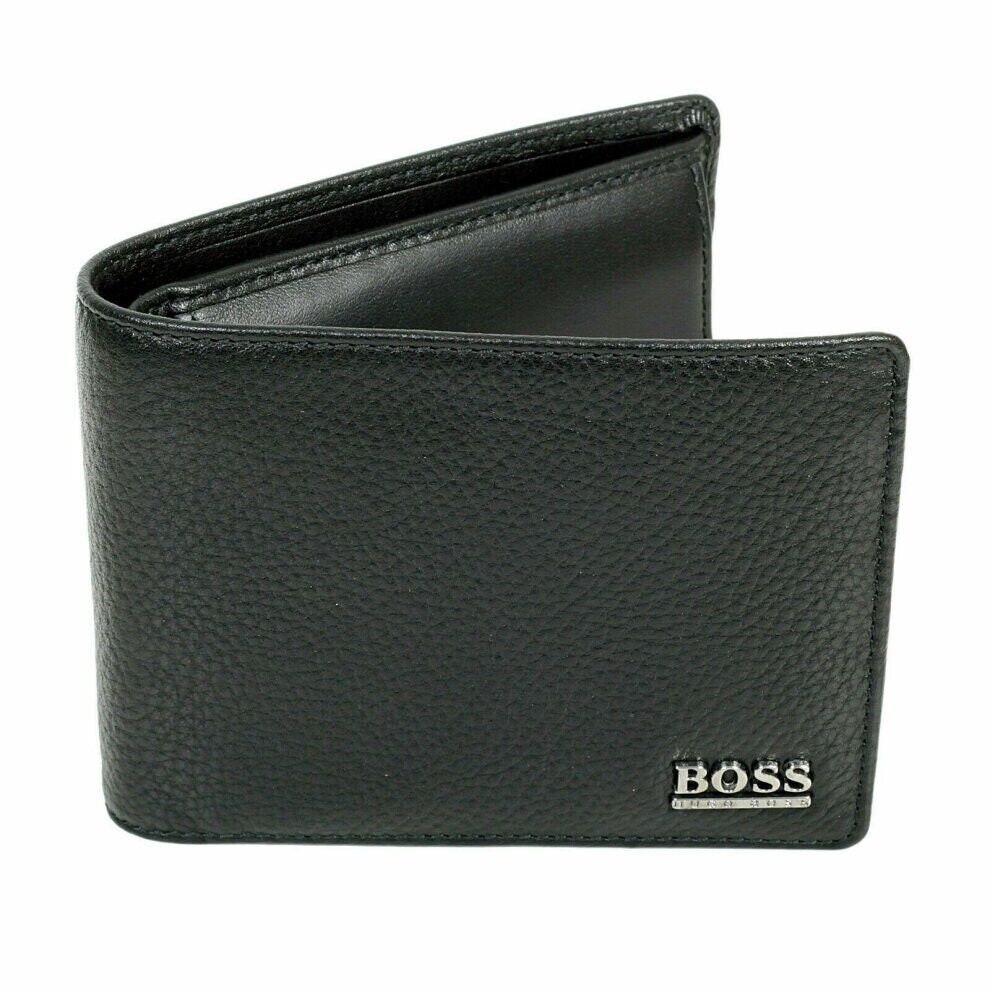 Hugo Boss Leather Wallet in a Box, Card Holder With Coin Pocket, Bifold
