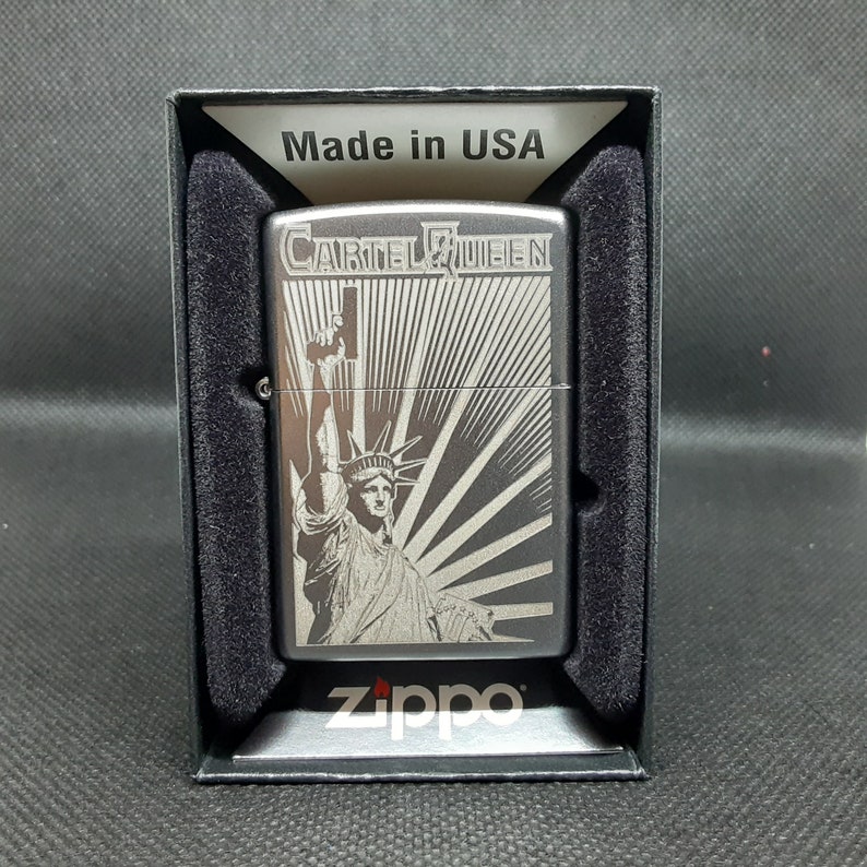 Engraved Zippo Lighter Lady Liberty Statue of Liberty Etsy