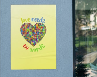 Love Needs No Words Digitaler Kunstdruck
