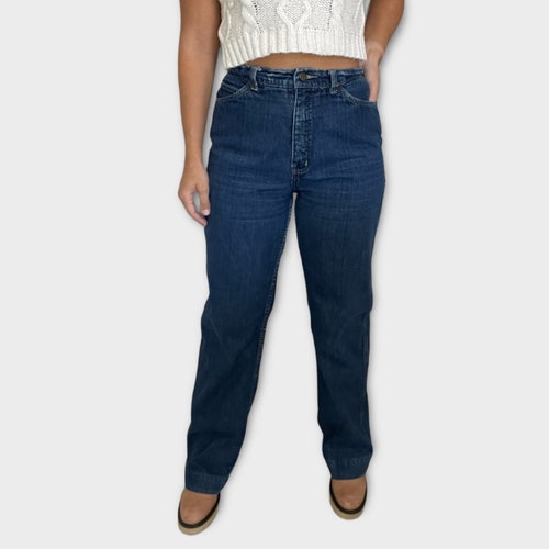 80s WILLIE NELSON Denim Jeans High Waist Mom Texas Embroidered shops Pocket Work Chore Utility Rodeo Cowgirl Workwear Honky Tonk Hippy