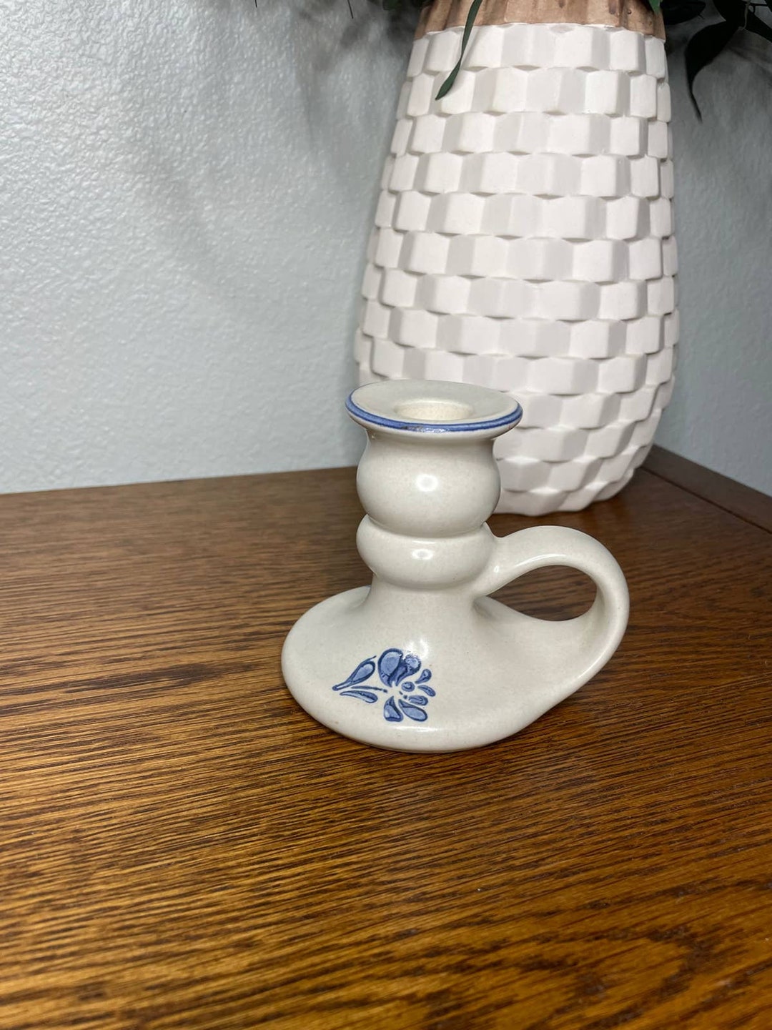 Pfaltzgraff yorktowne Candlestick Holder Taper Candle Holder Stoneware