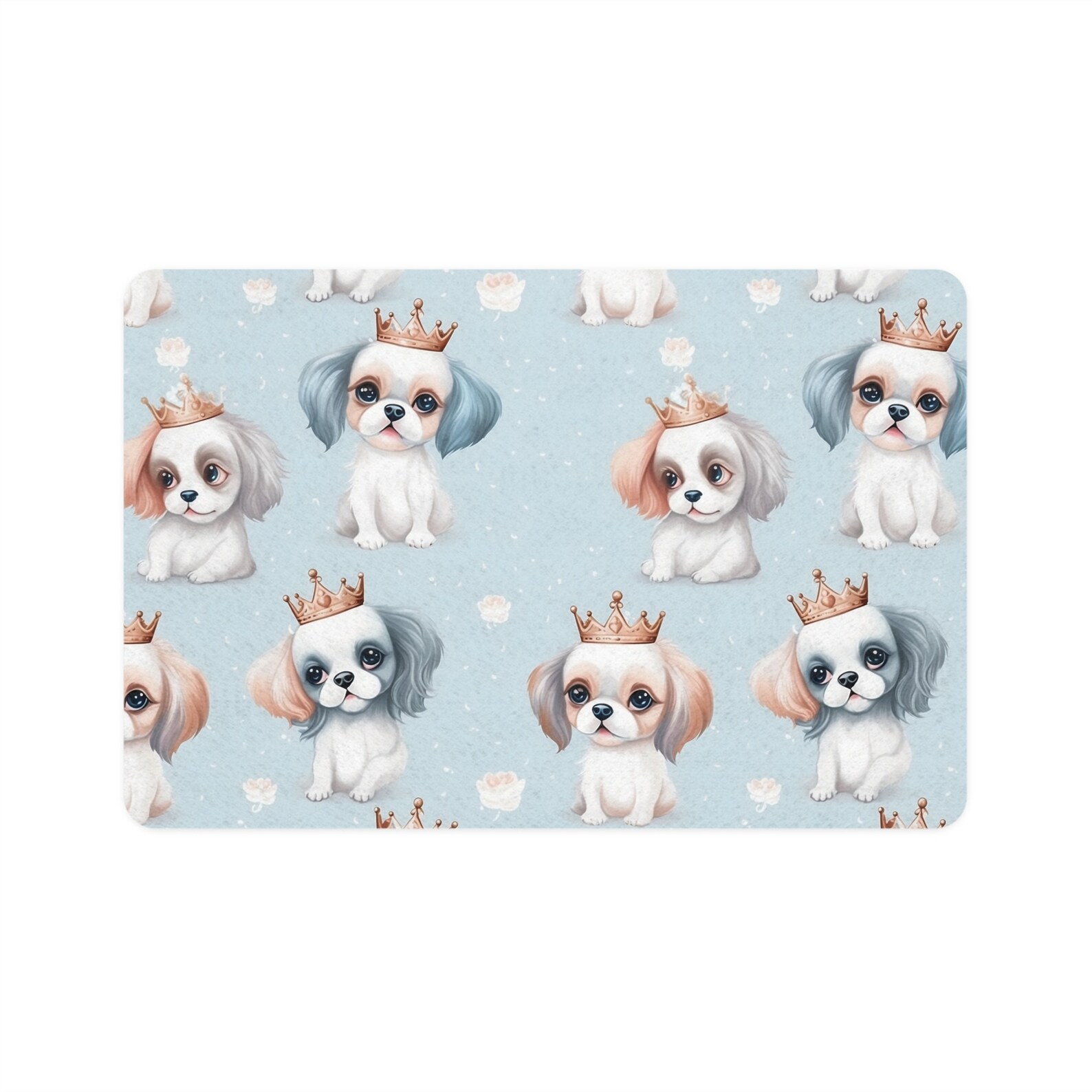 Cartoon Shih-tzu Dogs Pet Food Mat Non-slip 12x18 Size - Etsy