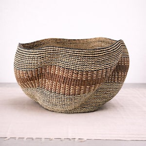 Wave bolga basket, Gift for mum, Gift for Her, Gift for Him, Housewarming Gift Baskets, Unique Gifts, Handmade baskets, bolga basket