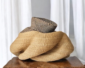 Lili dekorativer Bolga-Korb | Bolga Korb | Einweihungsgeschenk | Pflanzkorb | Bolga Kunst Korb Geschenk für Mama, Geschenk für Sie