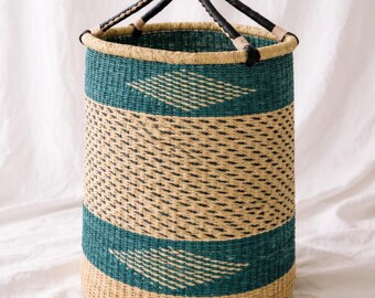 Handwoven Bolga laundry Basket | Eco-Friendly basket | Laundry basket| Storage basket | Woven Hamper