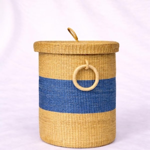 Handwoven Bolga laundry basket | Eco-Friendly laundry basket| Housewarming Gifts} Hamper