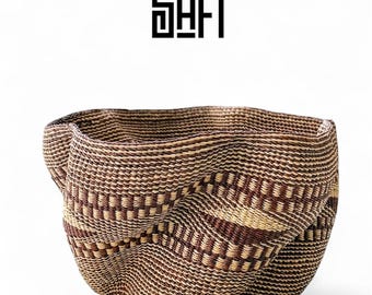 Welle Bolga Korb, Geschenk für Mutter, Geschenk für sie, Geschenk für ihn, Housewarming Geschenkkörbe, einzigartige Geschenke, handgemachte Körbe, Bolga Korb