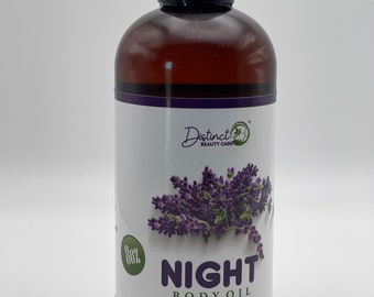 Night Body Oil Skin Moisturizer Natural Ingredients Lavender Scented