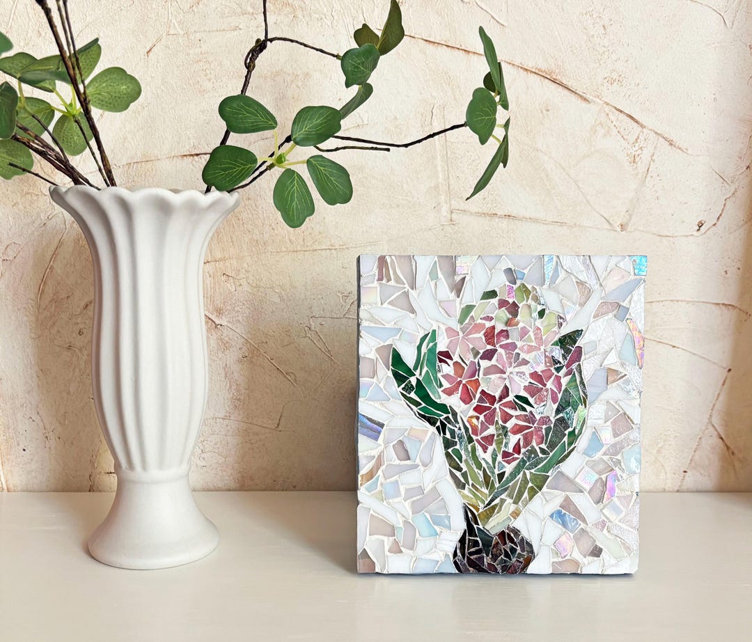 Curated visual reference: Gallery Detail: Blush Pink Hyacinth Stained Glass Mosaic