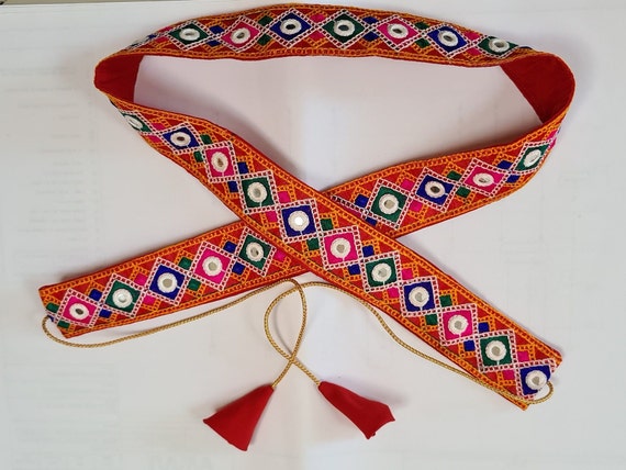 DIY Navratri Special Waist Belt l Reuse of Saree Lace l Making Waist belt l  Navratri Accessories
