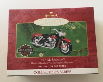Harley Davidson XL Sportster Klassisch American Motorrad 1957 Kunstdruck 