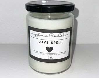 love spell 10 oz soyblend candle