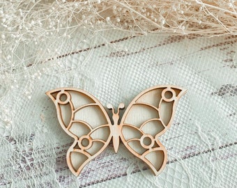 3D Layered Butterfly Wood Cutouts l Unfinished DIY Wood Crafts l Spring Themed Shaped Blanks Craft Supply l Kid Paint Project Laser Cutouts