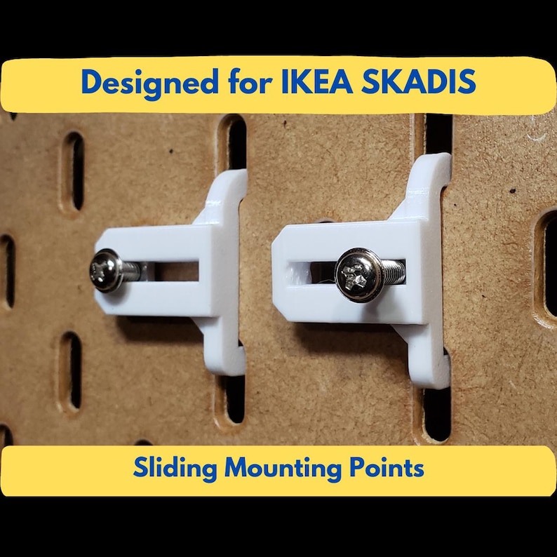 IKEA SKADIS - Pegboard Slider Connector - 4 Pack - Etsy