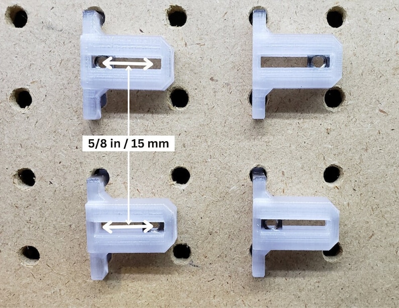 1/4 Inch Pegboard Slider Connector 10 Pack Etsy