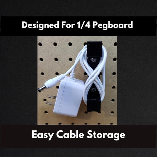 Organizador de cables para tablero perforado