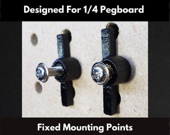 1/4 Inch Pegboard Connector - 4 pack