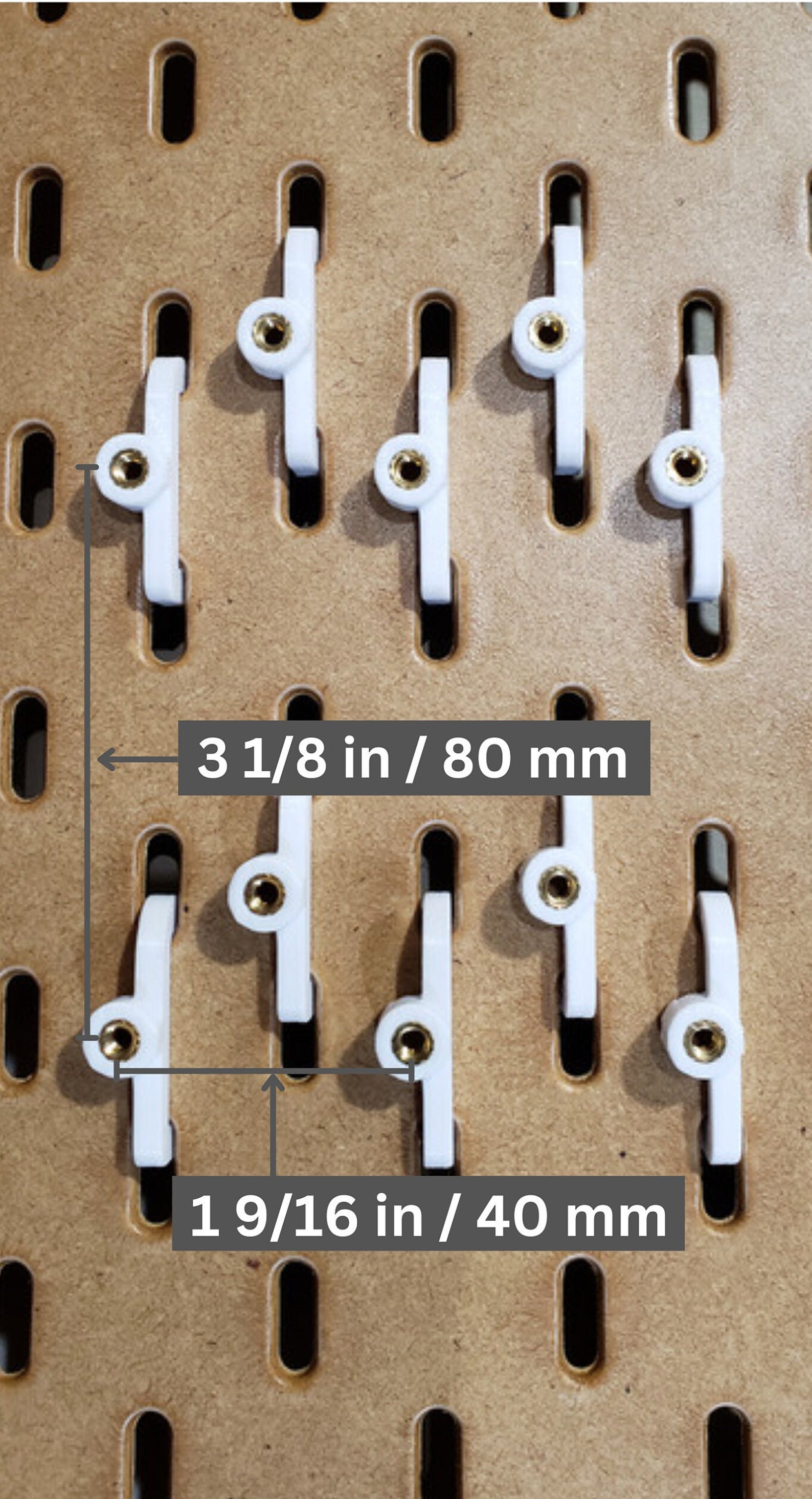 IKEA SKADIS - Pegboard Connector - 10 Pack - Etsy