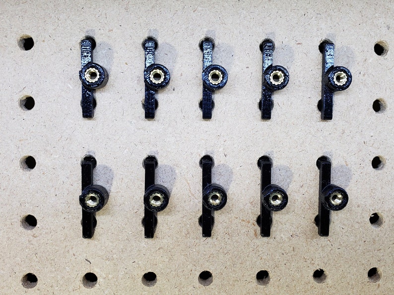 1/4 Inch Pegboard Connector 10 Pack Etsy