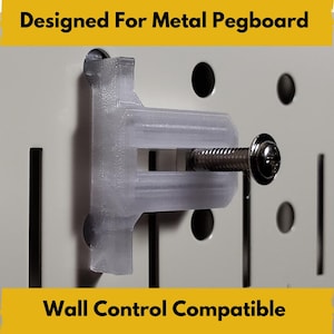 1/4 Inch Metal Pegboard Slider Connector - 10 pack