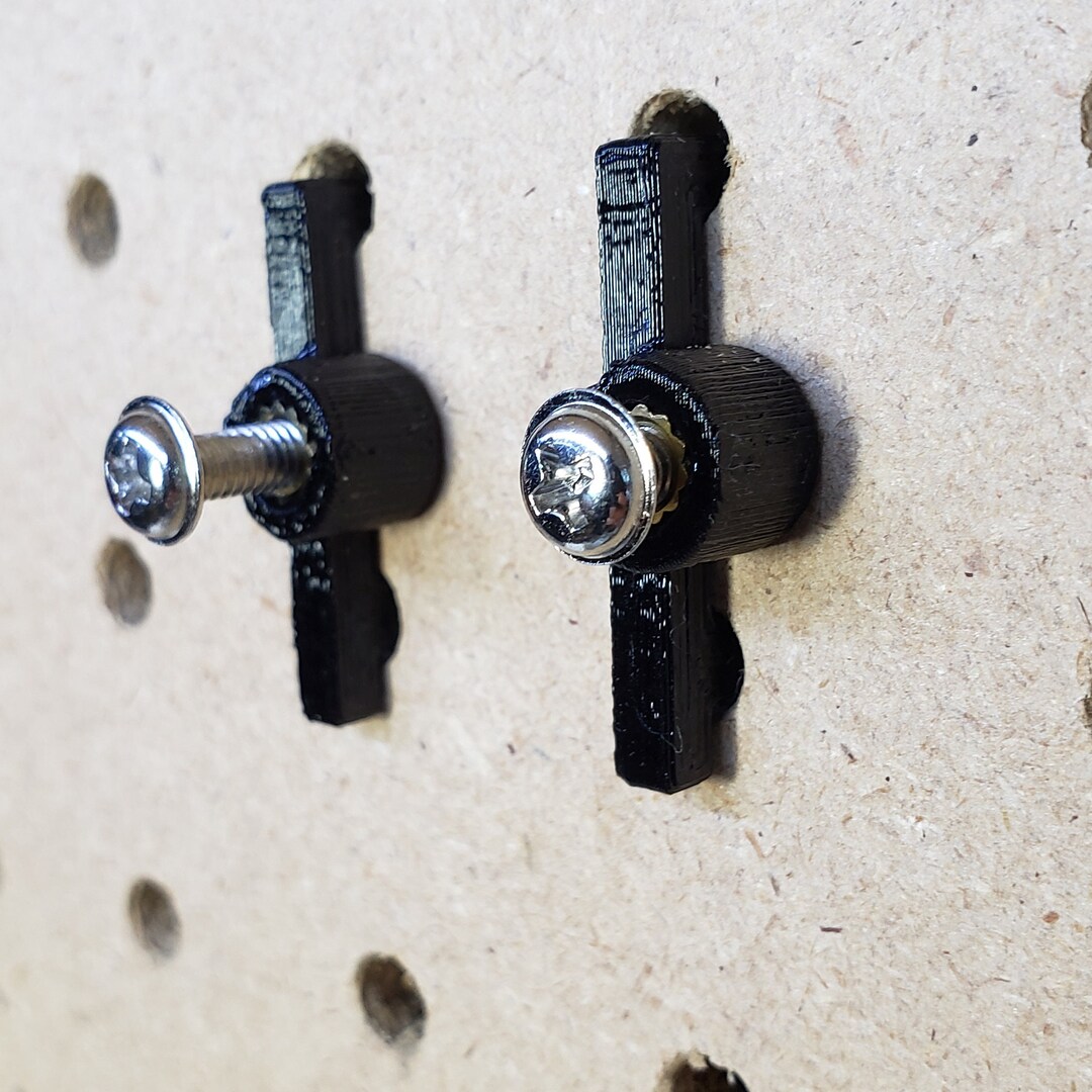 1/4 Inch Pegboard Connector 10 Pack Etsy