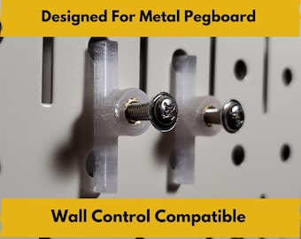 1/4 Inch Metal Pegboard Connector - 4 pack