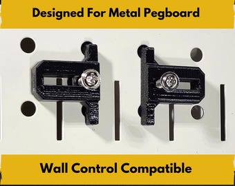 1/4 Metal Pegboard Slider - Wide Slide Combination - 4 pack