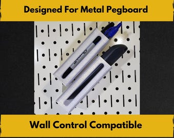 Slim Metal Pegboard Container: 3D Printed Organizer