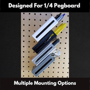 Slim Pegboard Container - 1/4 Pegboard