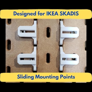 IKEA SKADIS Slider - wide slide combination - 4 pack