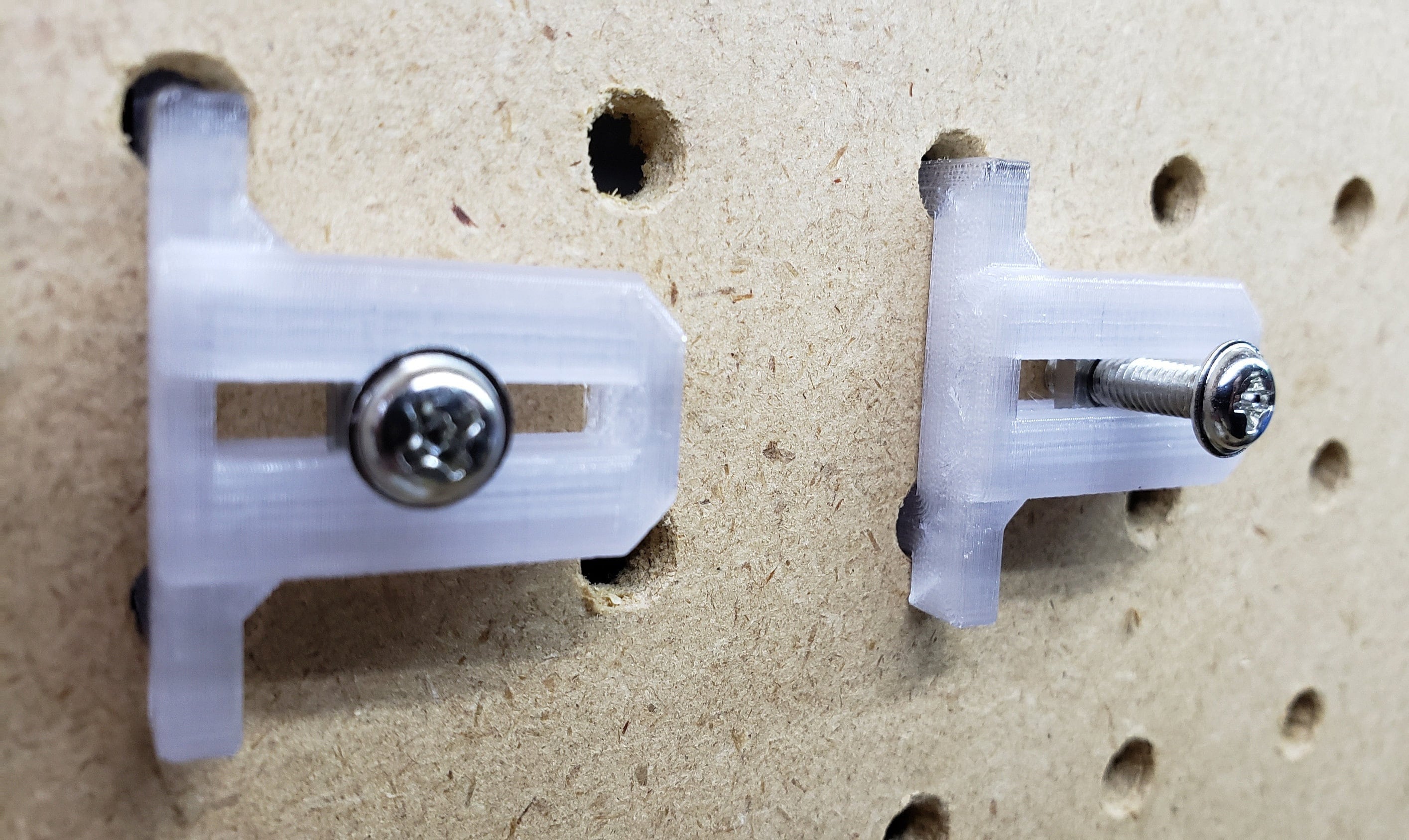 1/4 Inch Pegboard Slider Connector 4 Pack Etsy