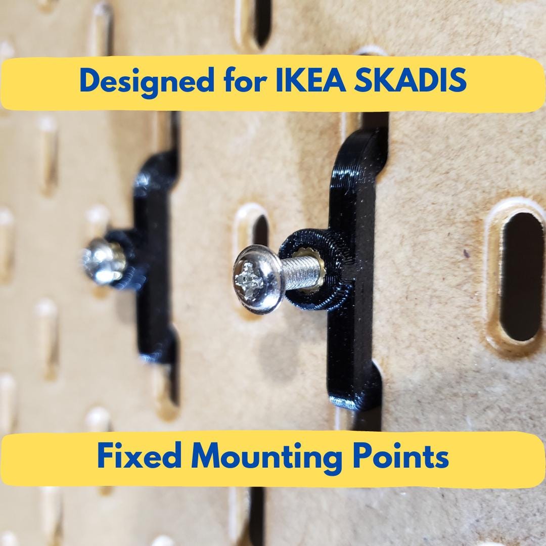 IKEA SKADIS - Pegboard Connector - 4 Pack - Etsy