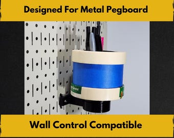 Tape Organizer for 1/4 Metal Pegboard