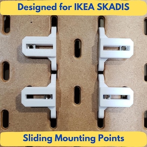 IKEA SKADIS Slider - wide slide combination - 4 pack