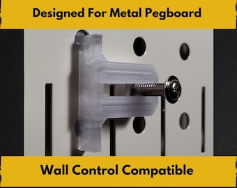 1/4 Inch Metal Pegboard Slider Connector - 4 pack