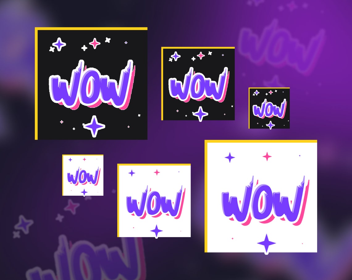 Animated WOW Emote for Twitch/ Twitch Emotes/ Discord/ Mixer - Etsy ...