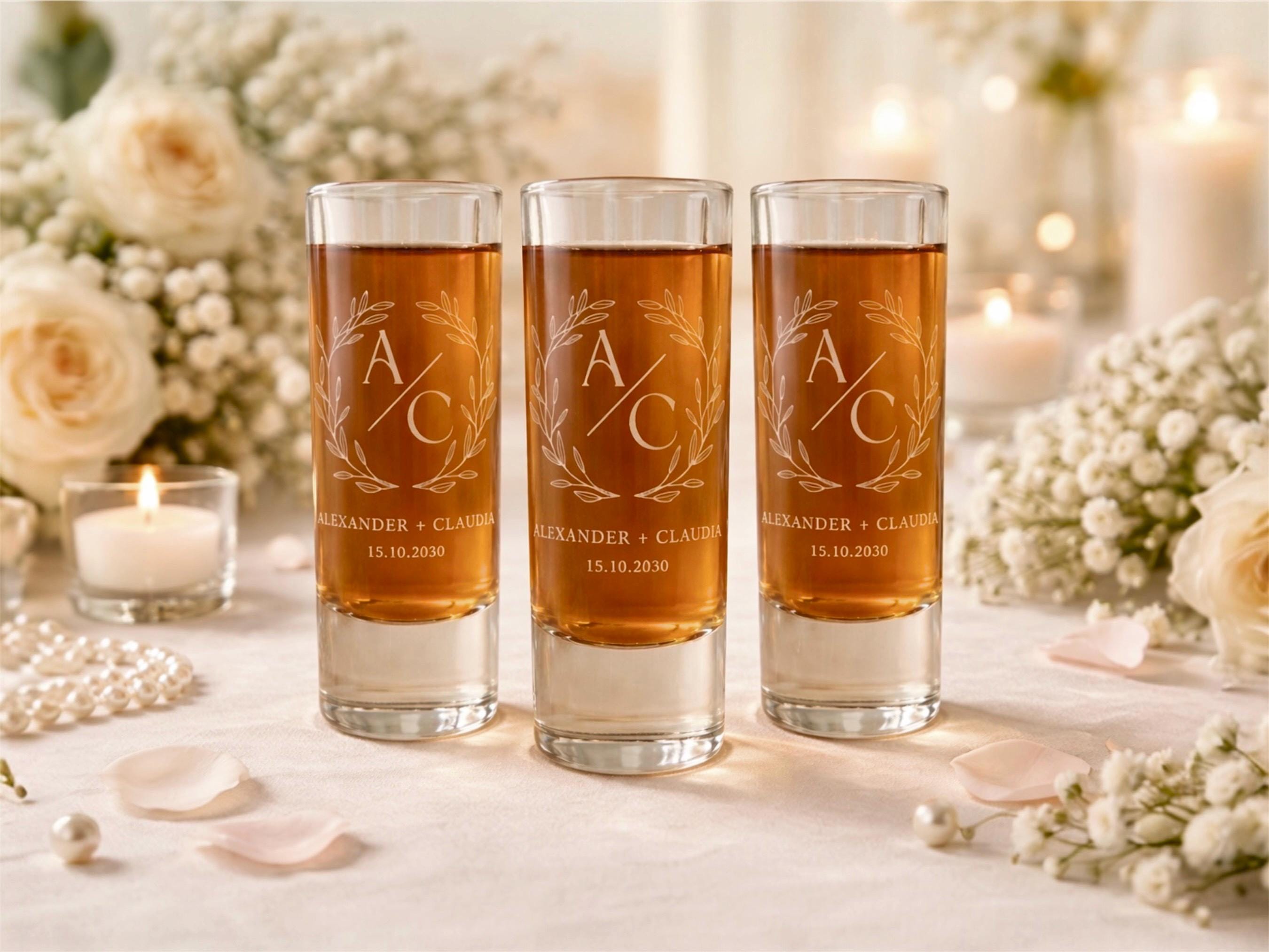 Bulk Wedding Shot Glasses – Personalized Wedding Favors – Custom Bulk Wedding Shot Glasses – Personalized Wedding Favors – Custom