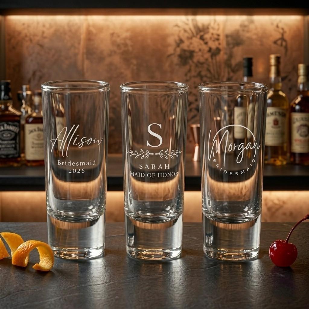 Personalized Bridesmaid Proposal Shot Glass