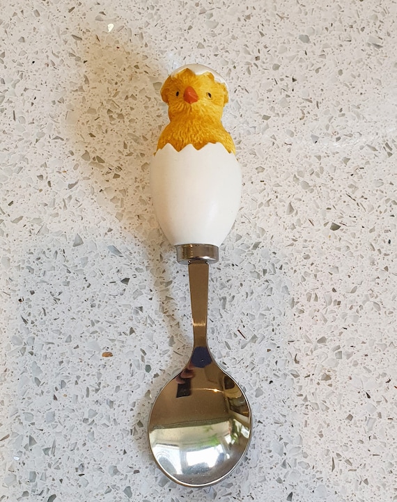 Sagaform Chick Egg Spoon, Quirky Boiled Egg Teaspoon - Etsy