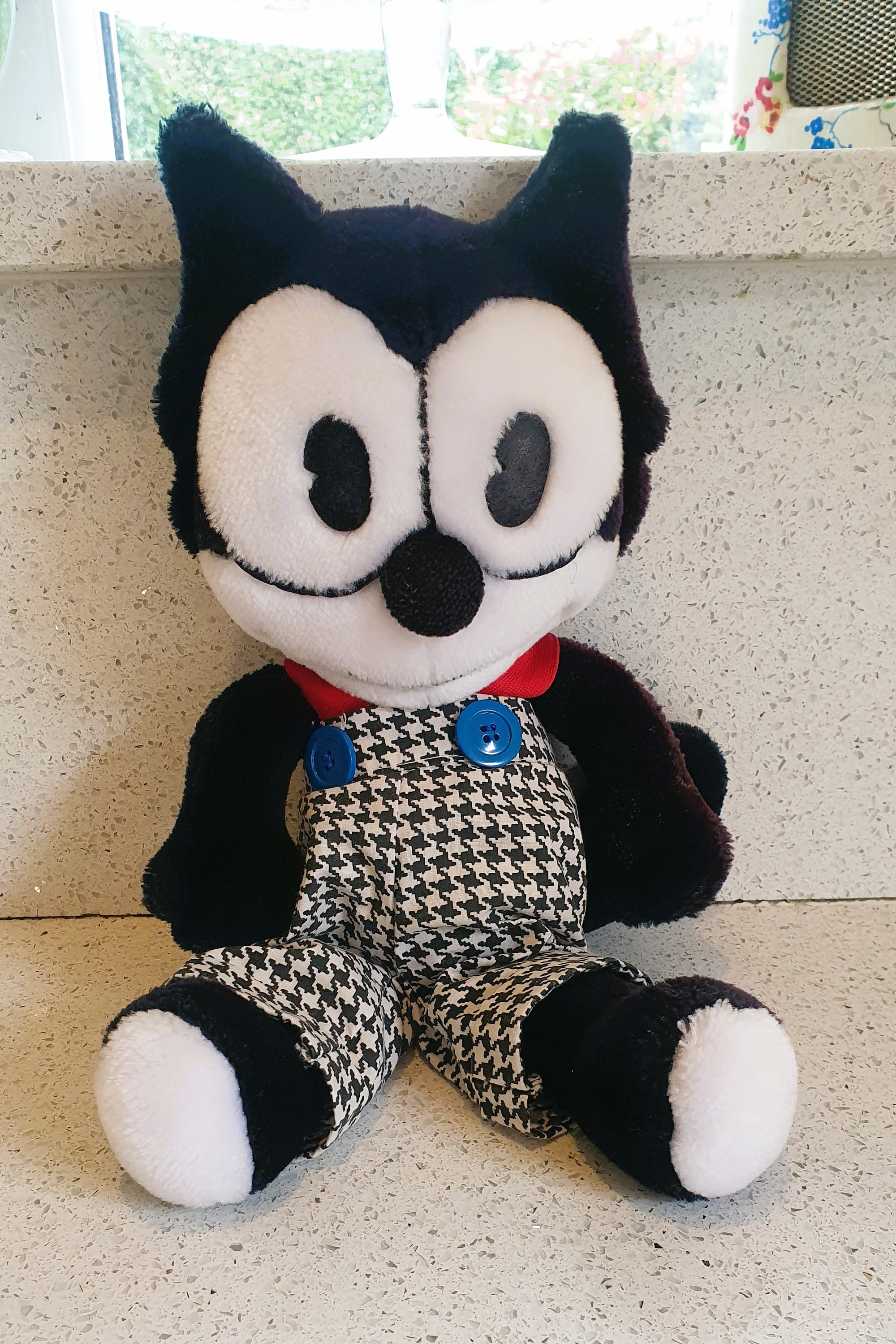 HUGE 33.4 in Felix the Cat Plush, 1982 / Vintage, Toy