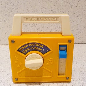 Fisher Price Radio, When you wish upon a Star, Excellent Condition, Original, 80s, Vintage Fisher Price Toys