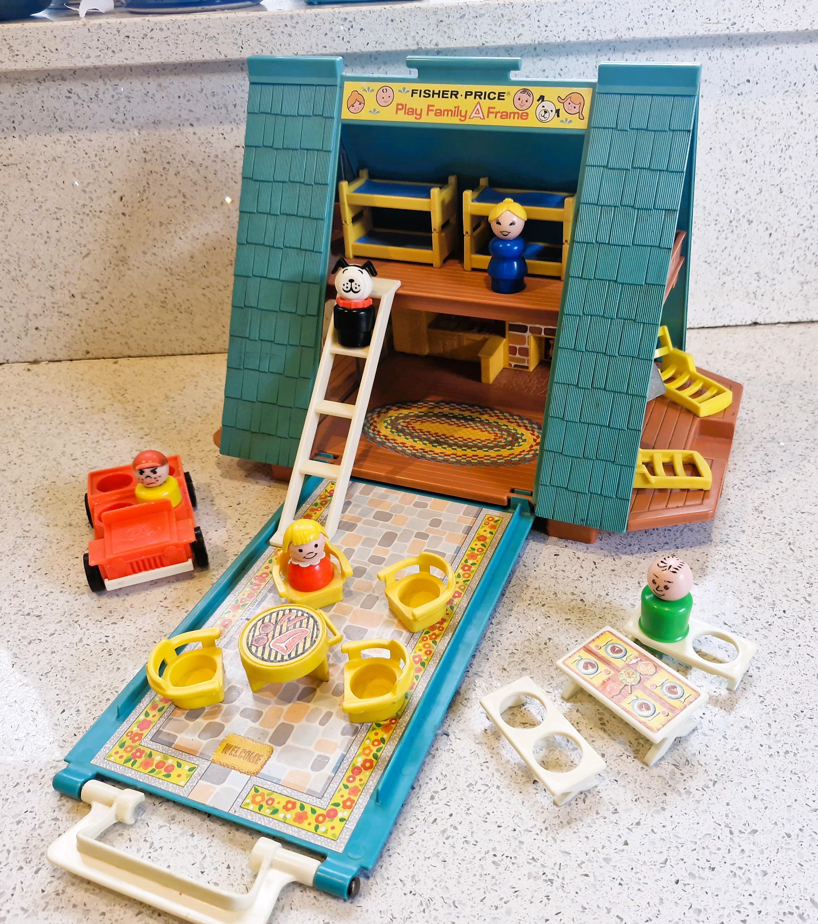 Yellow Fisher Price Table And Chairs 1990 Fisher Price A Frame