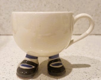 ＊Carlton ware walking Tea Pot＊ VTG Carlton Ware Glossy English Walking Tea Pot Mary Janes
