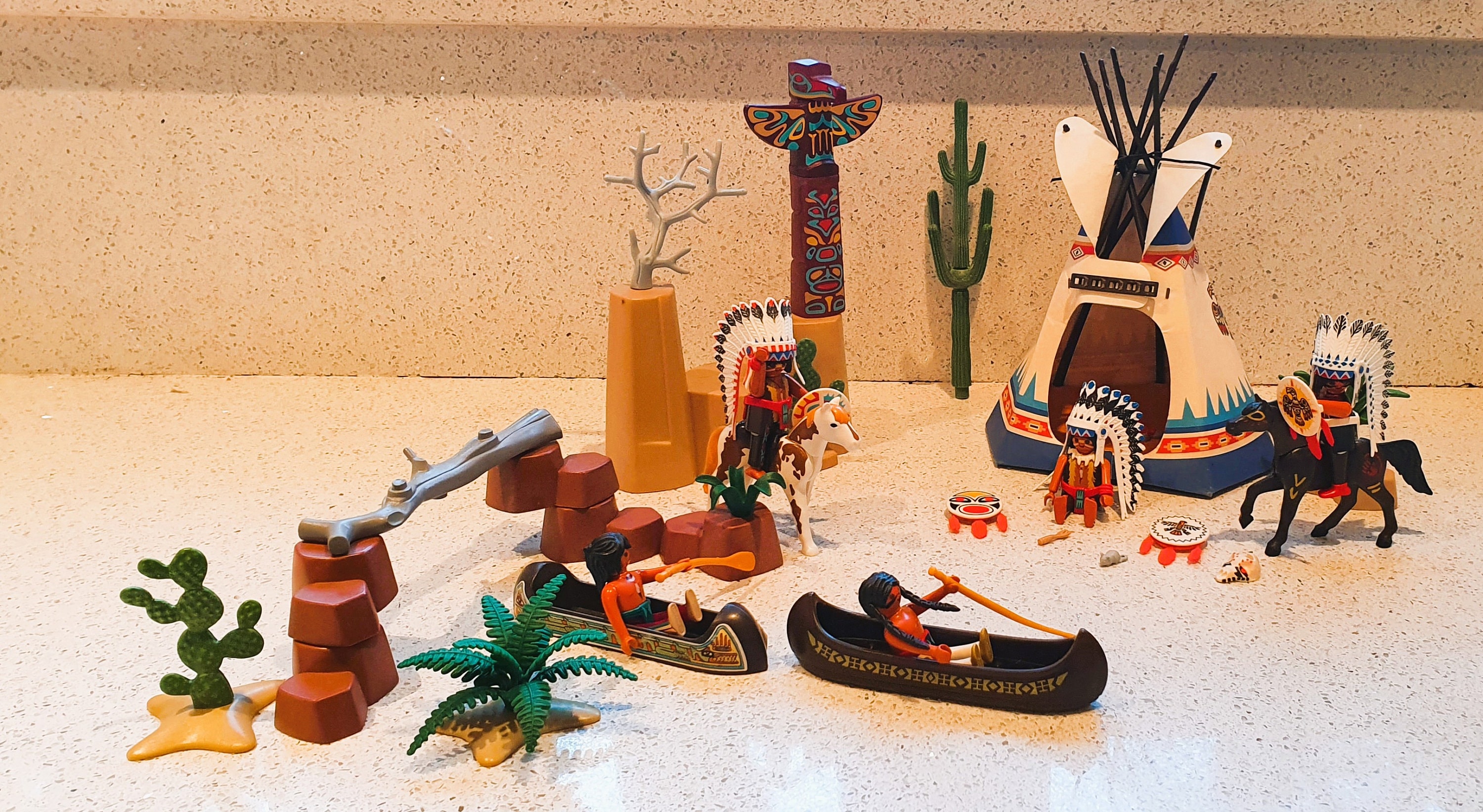 Old Playmobil Native American Set Playmobil Cowboys And Indians