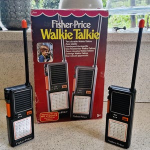 Vintage Fisher-price Sky Talkers Walkie Talkies - 1983, Boxed - Etsy