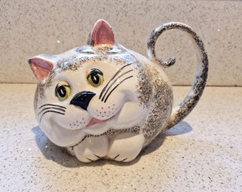 Fitz & Floyd 猫型ティーポット Marie Antoinette 1988年