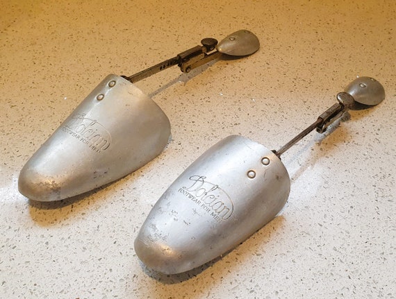 Men s Vintage Dolcian English Silver Metal Shoe Shoe Tree Shoe